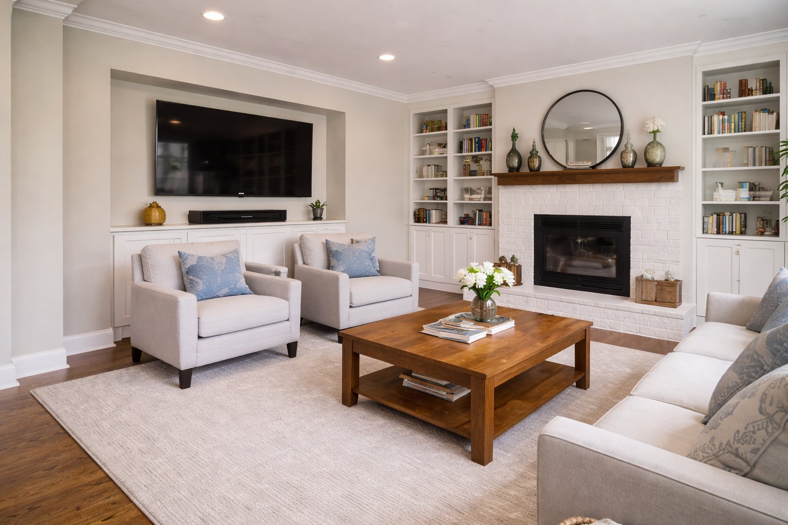 Acier scanning a living room